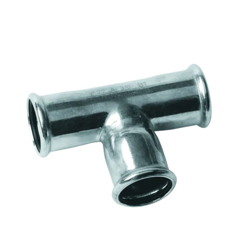 Té égal inox 316L à sertir Femelle