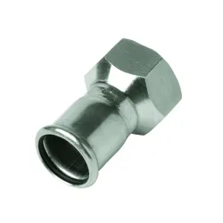 Raccord mixte inox 316L BSP Femelle / à sertir Femelle