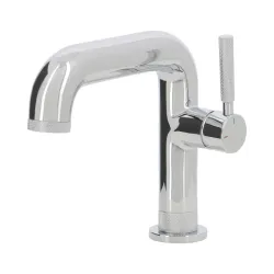 Mitigeur lavabo chromé bec long style industriel THEWA HAN15C