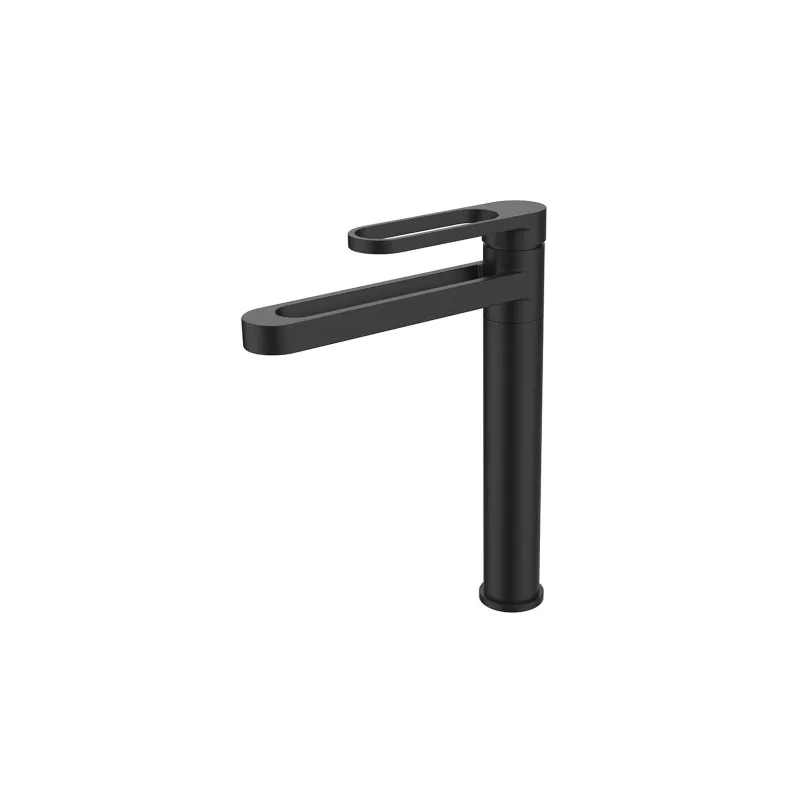Mitigeur lavabo haut noir THEWA NEE17