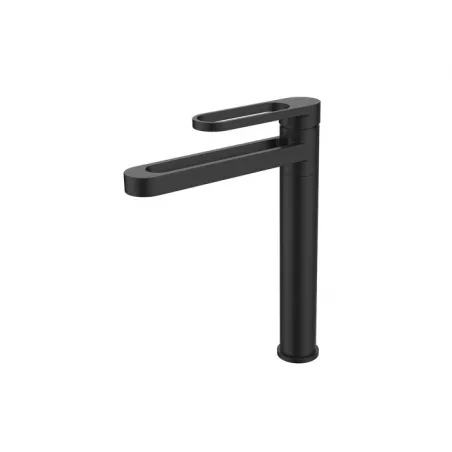 Mitigeur lavabo haut noir THEWA NEE17