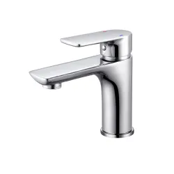 Mitigeur lavabo haut noir et gris THEWA MAM17