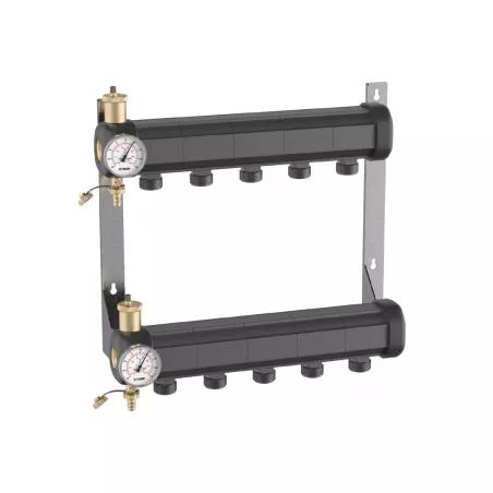 Collecteur pour installation géothermique prémonté