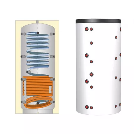 Ballons stockeurs serpentins production E.C.S instantanée eco combi