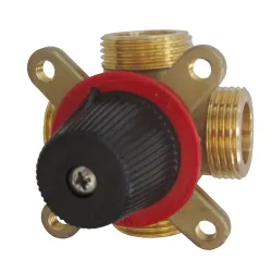 Vanne mâle laiton 4 voies THERMOMIX