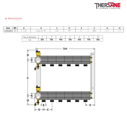 Collecteur pour installation géothermique prémonté