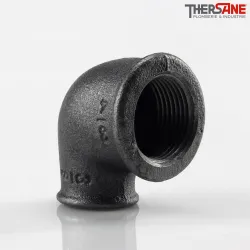 Raccord coude fonte malléable fileté réduit femelle