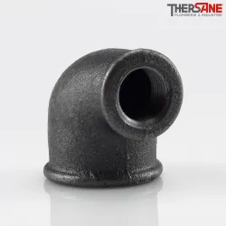 Raccord coude fonte malléable fileté réduit femelle