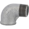 Raccord fonte malléable fileté coude mâle femelle
