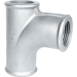 Raccord fonte malléable Té femelle à embranchement cintré
