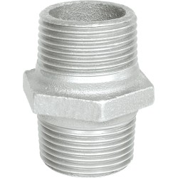 Raccord fonte malléable noire fileté Mamelon mâle filetage droite/gauche