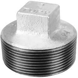 Raccord fonte malléable fileté Bouchon mâle sans bourrelet