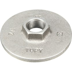 Raccord fonte malléable fileté Bride rondes sans trou