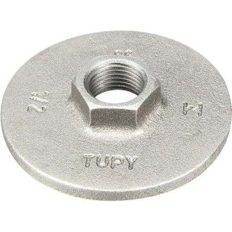 Raccord fonte malléable fileté Bride rondes sans trou