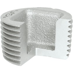 Vue coupe : Raccord fonte malléable fileté Bouchon mâle creux 4/6 pans