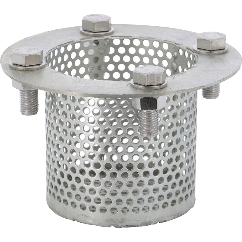Galvanized steel strainer with PN10/16 flanges