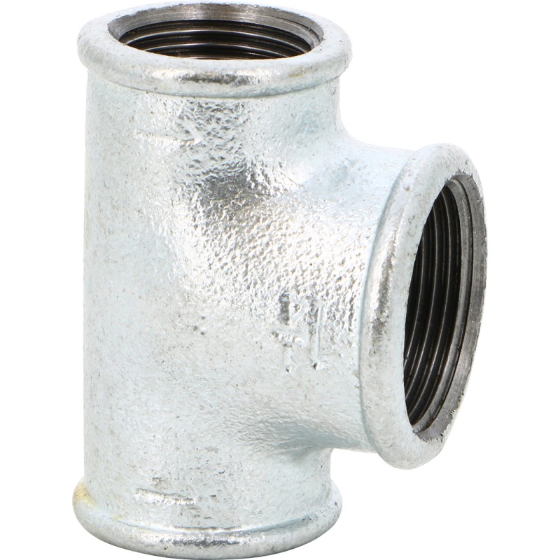 Raccord fonte malléable fileté Té réduit femelle