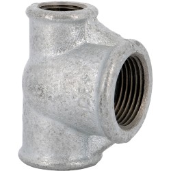 Raccord fonte malléable fileté Té réduit femelle