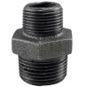 Raccord Mamelon réduit fonte malléable  noir mâle