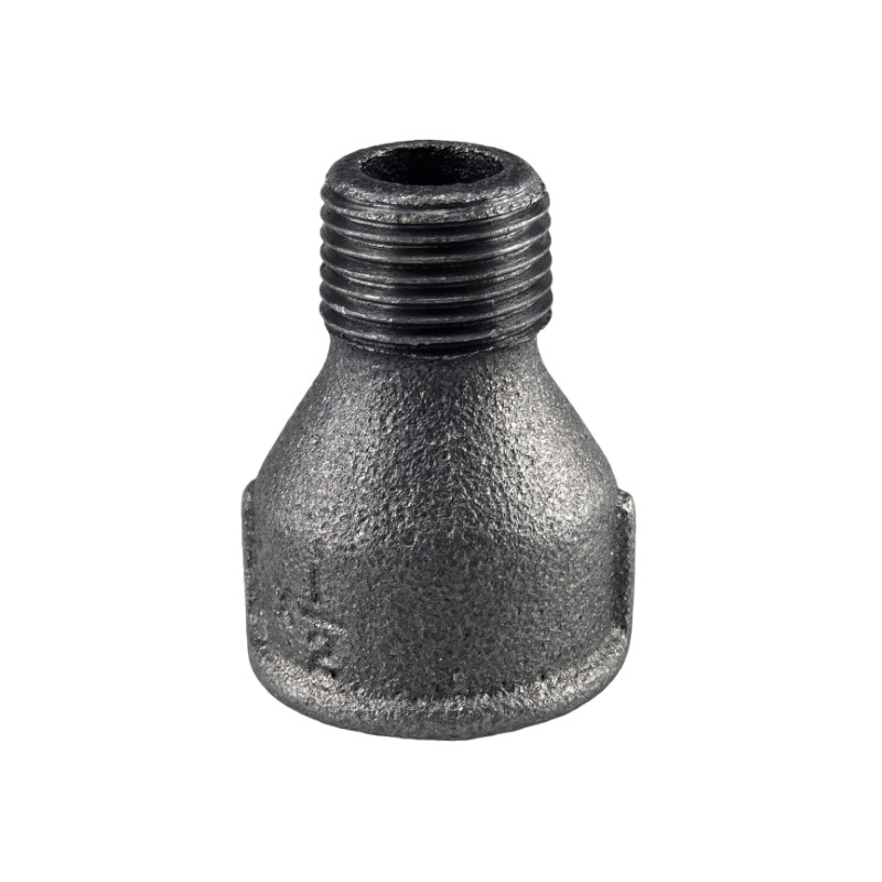 Raccord fonte malléable noir fileté Manchon réduit femelle mâle