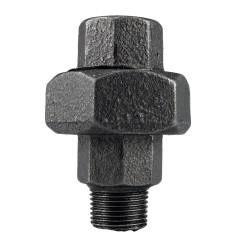 Raccord fonte malléable fileté Manchon union mâle et femelle à joint conique