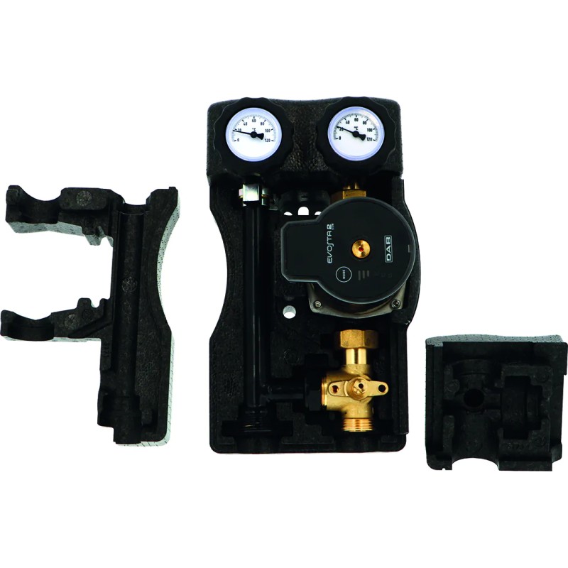 Compact mixed hydraulic unit with Modulfit Premium circulator