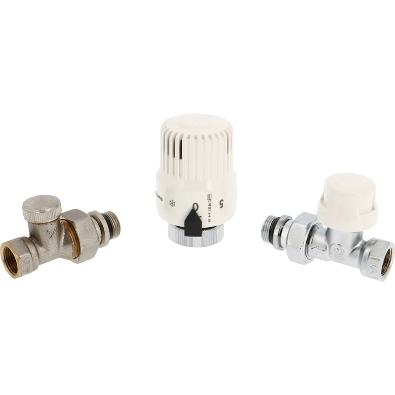 Straight 3-piece radiator kit