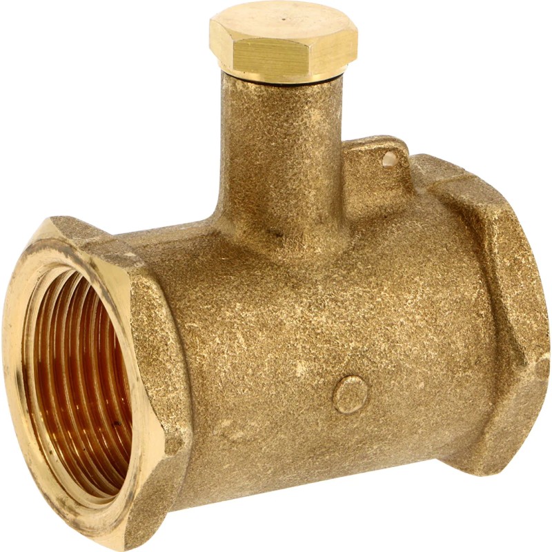 3/4-inch female tee with M10x1 probe connection