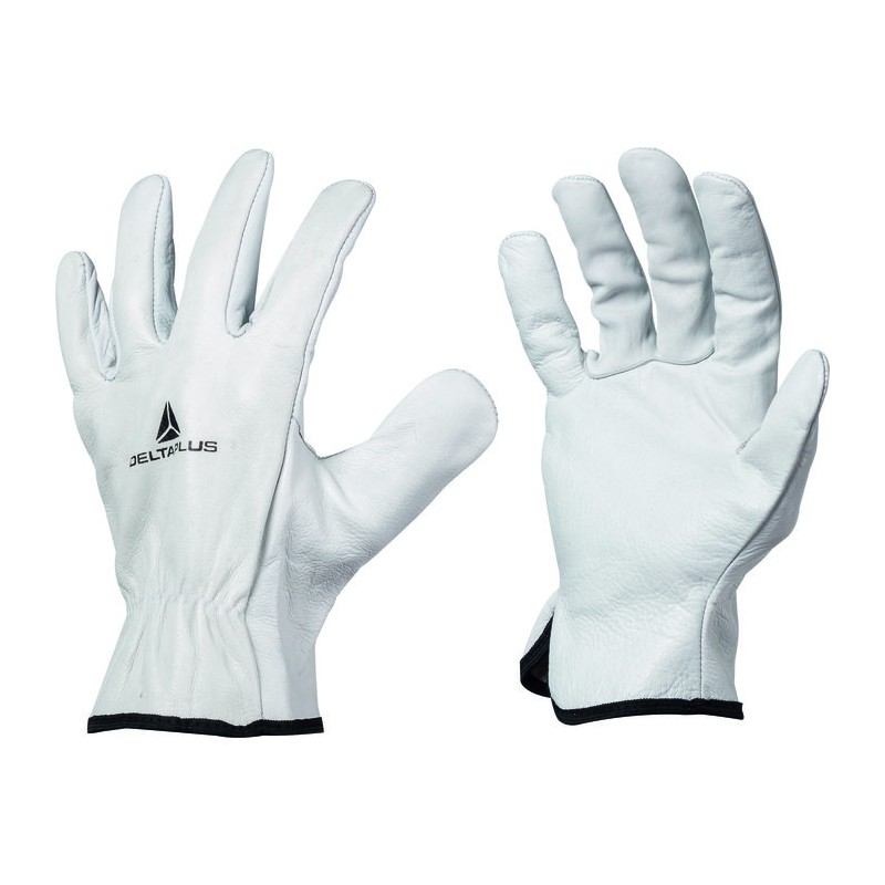 Comfortable leather gloves with a cowhide pattern