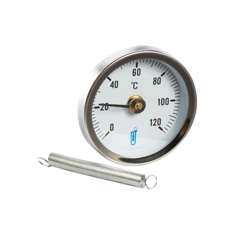 D63 Spring-Loaded Wall-Mounted Thermometer