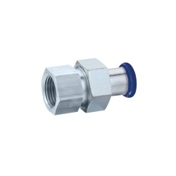 Stainless steel 316L BSP female / female press connection