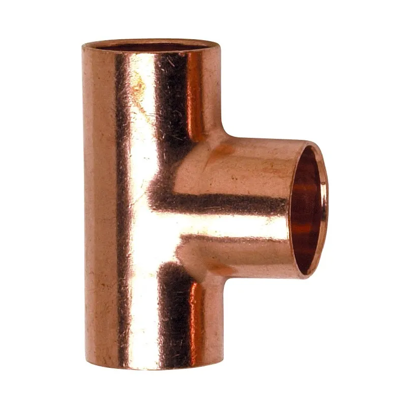 Té égal cuivre FFF femelle à souder