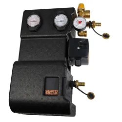 Groupe de transfert retour avec coque d'isolation pour installations solaires