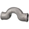 Black malleable cast iron threaded T-fitting