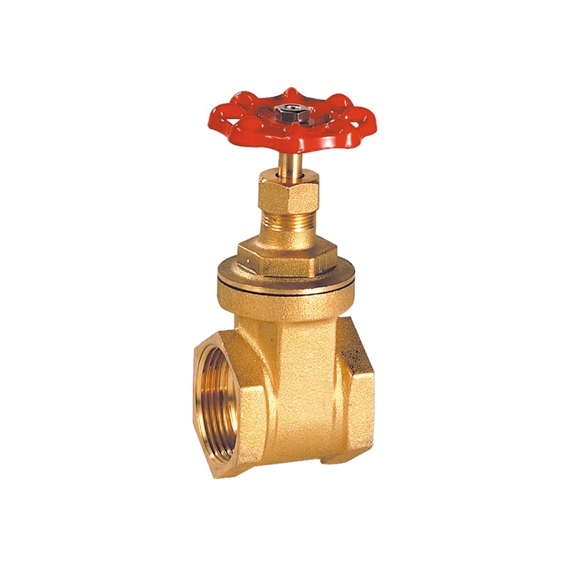 PI one-piece brass BSP (gas) butterfly valve, female–female