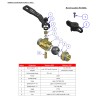CW724R Serena black lever male brass lead-free ball valve