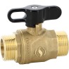 CW724R Serena brass male lead-free ball valve with black handle