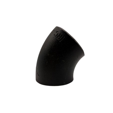 Coude 3D acier SCH40 45° sans soudure P265GH à souder