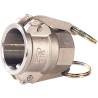 Stainless steel cam coupling, female D-type