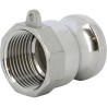 Raccord à cames inox adaptateur femelle A