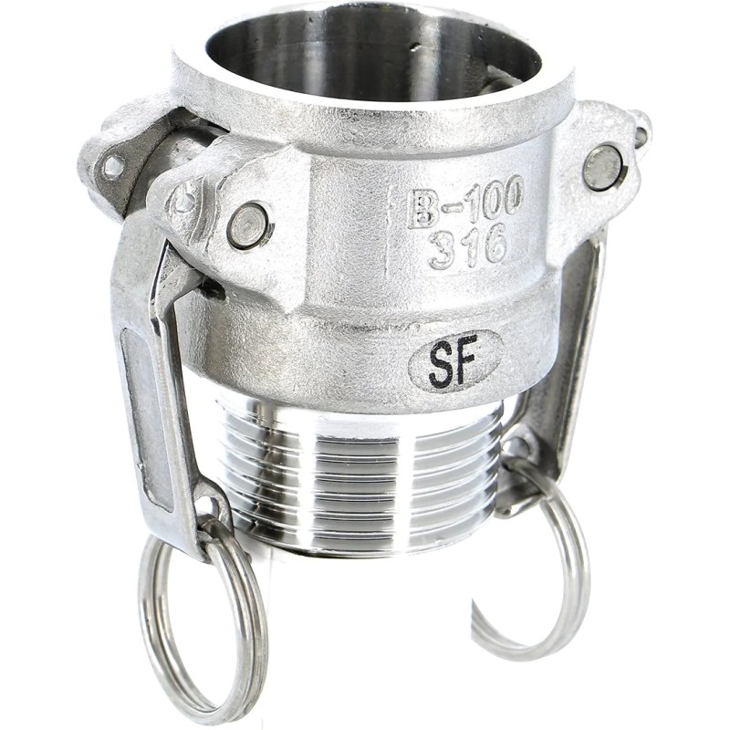 Stainless steel cam coupling, male B