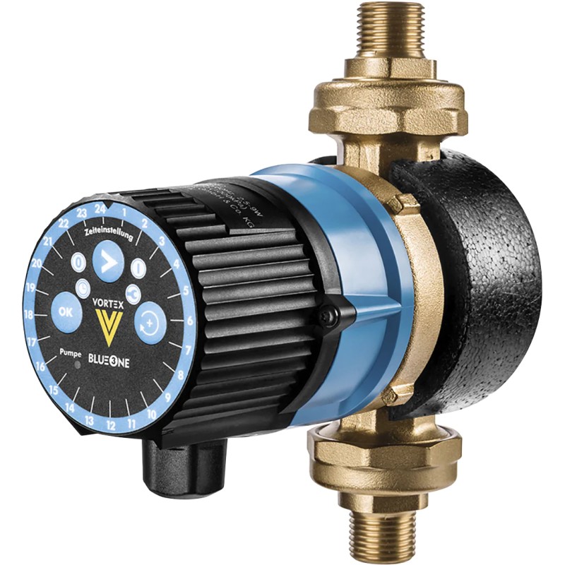 V155VZ Circulator with Timer for VORTEX Low-Energy Brass Domestic Hot Water Loop