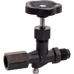 BSP MF 1/2" Needle Valve with Pressure Gauge