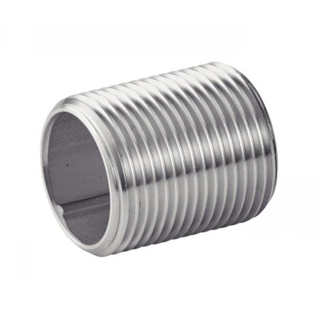 Bobine entièrement filetée inox 316L mâle – mâle PN20 cylindrique filetés BSPP