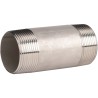 Raccord acier inox 316 mamelon tube longueur 100mm class 150 BSP