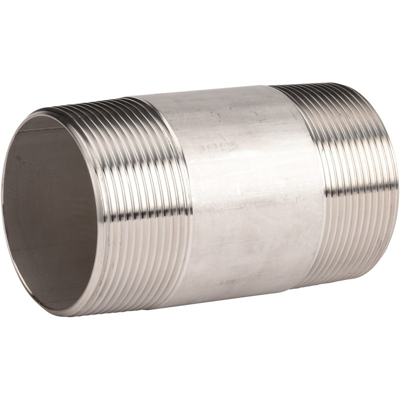 Raccord acier inox 316 mamelon tube standard class 150 BSP