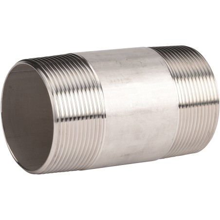 Raccord acier inox 316 mamelon tube standard class 150 BSP