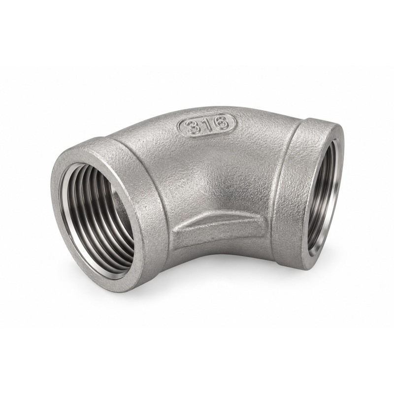 Coude 45° PN20 moulé inox 316 femelle BSP