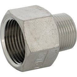Raccord réduction femelle - mâle inox ASTM A351 CF8M