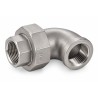 Coude union inox 316L femelle femelle PN20 moulé BSP Gaz Cylindrique